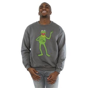 The Muppets Mens Classic Kermit Heather Sweatshirt / Charcoal
